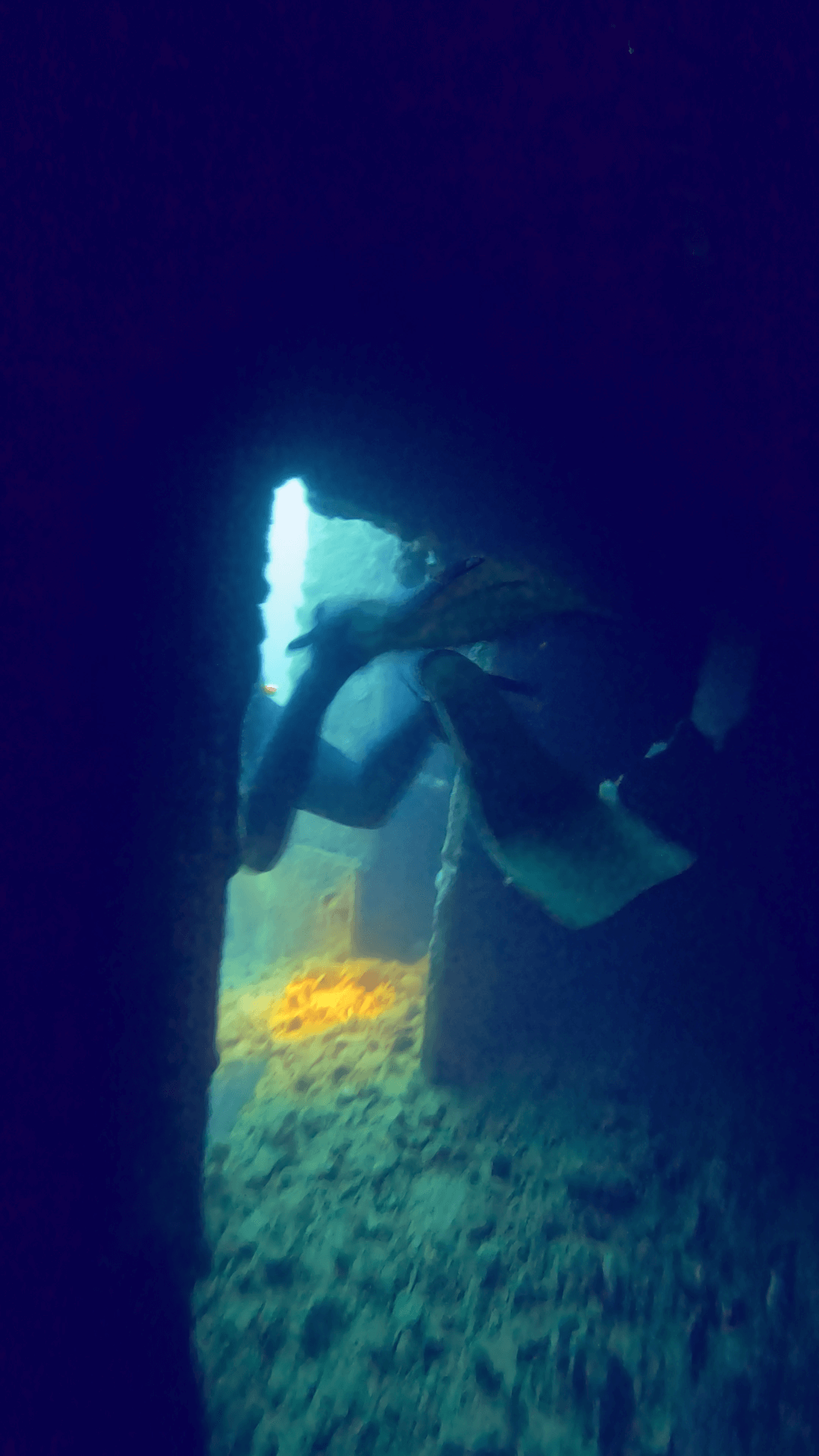 Interior of Olympia Maru Wreck